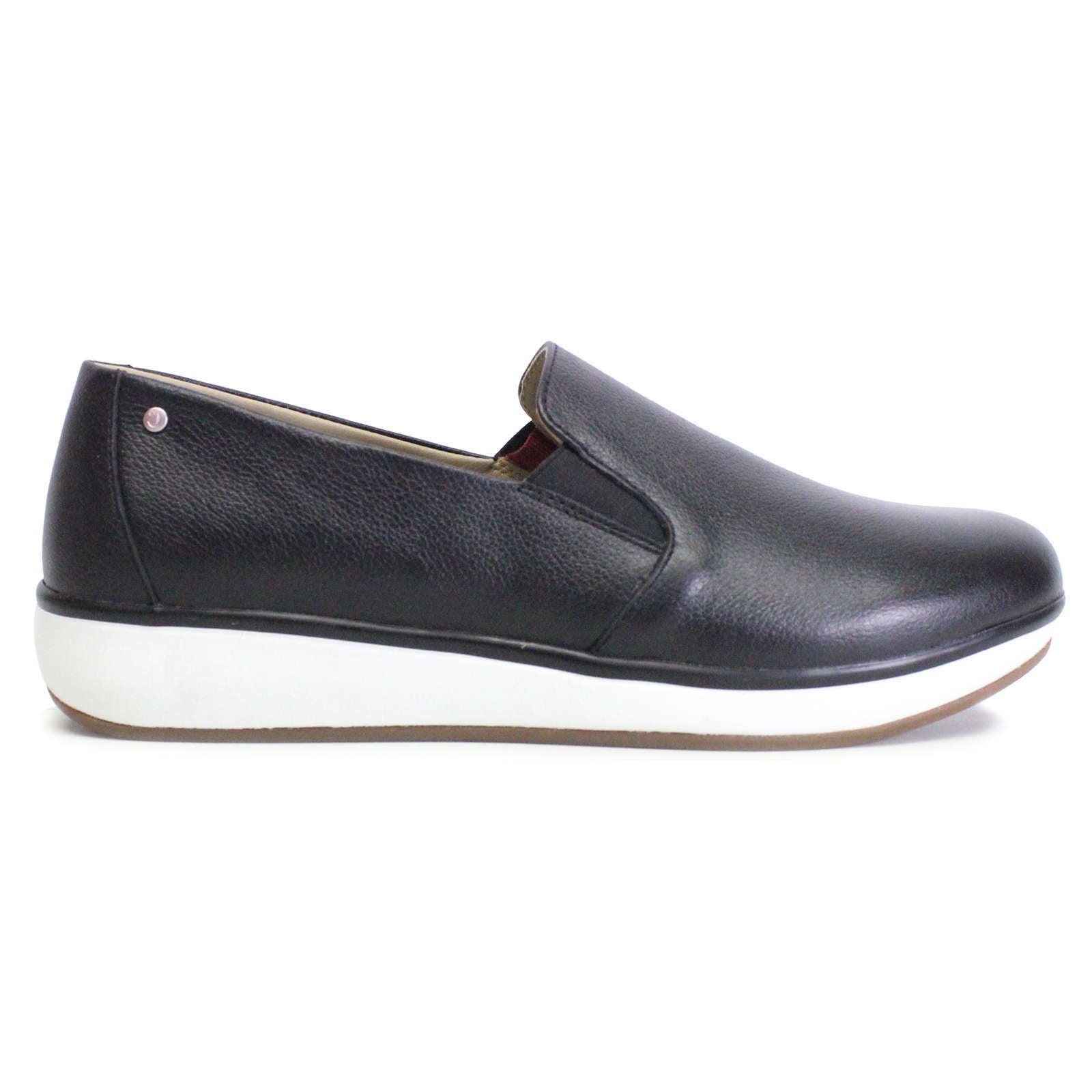 Joya Clara Nubuck Leather Women's Slip-On Shoes#color_black