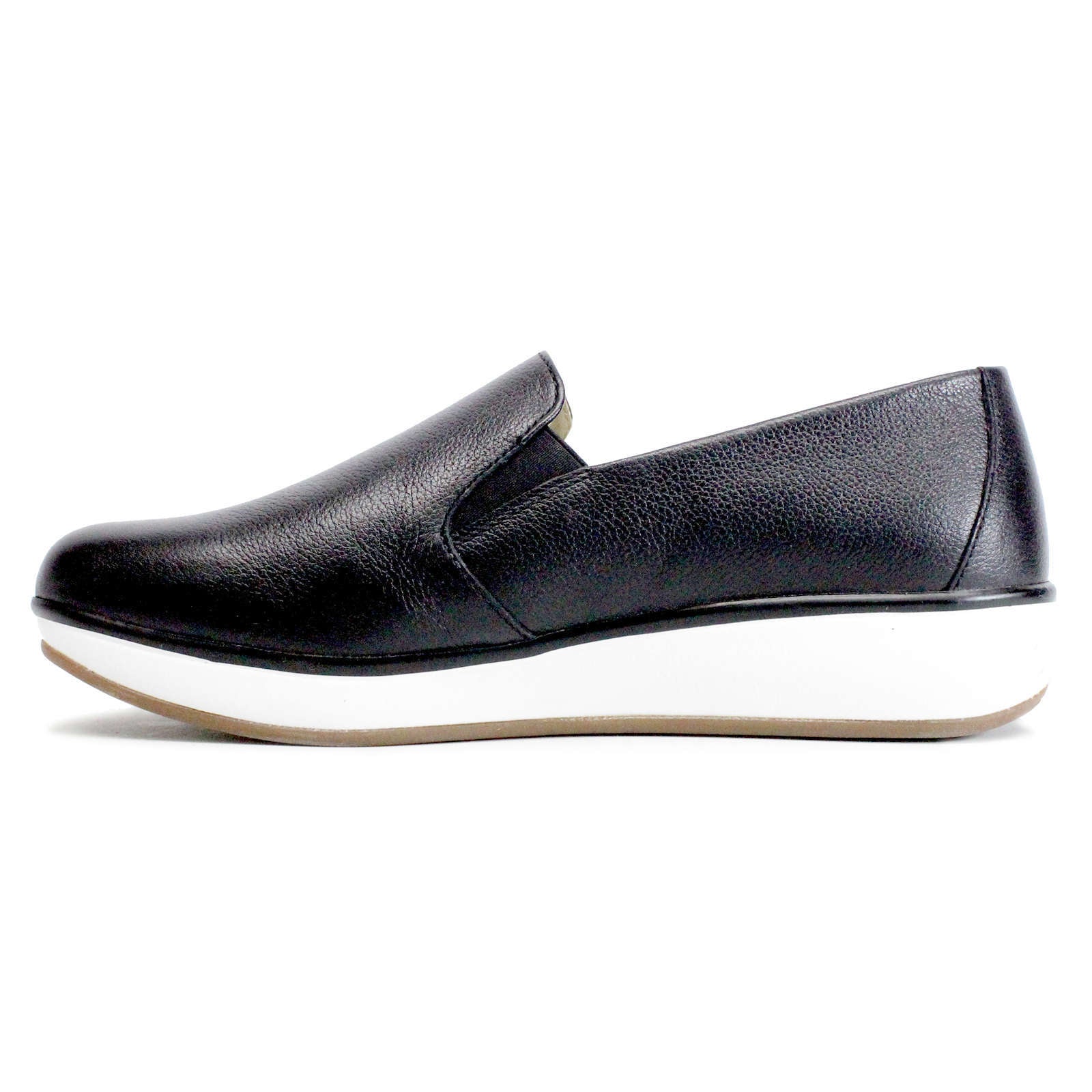 Joya Clara Nubuck Leather Women's Slip-On Shoes#color_black