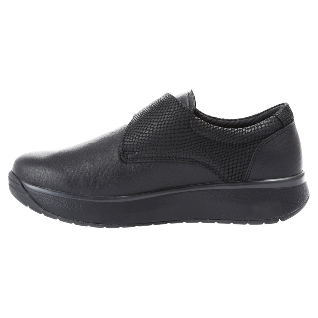 Joya Relax II Full Grain Leather Women's Wide Slip-On Shoes#color_black