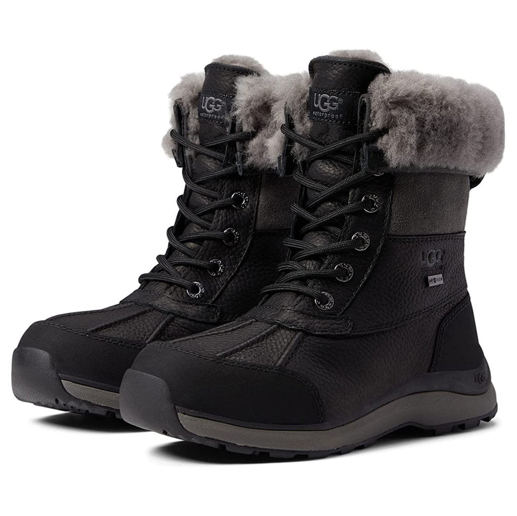 Ugg Australia Adirondack III Leather Womens Boots#color_black