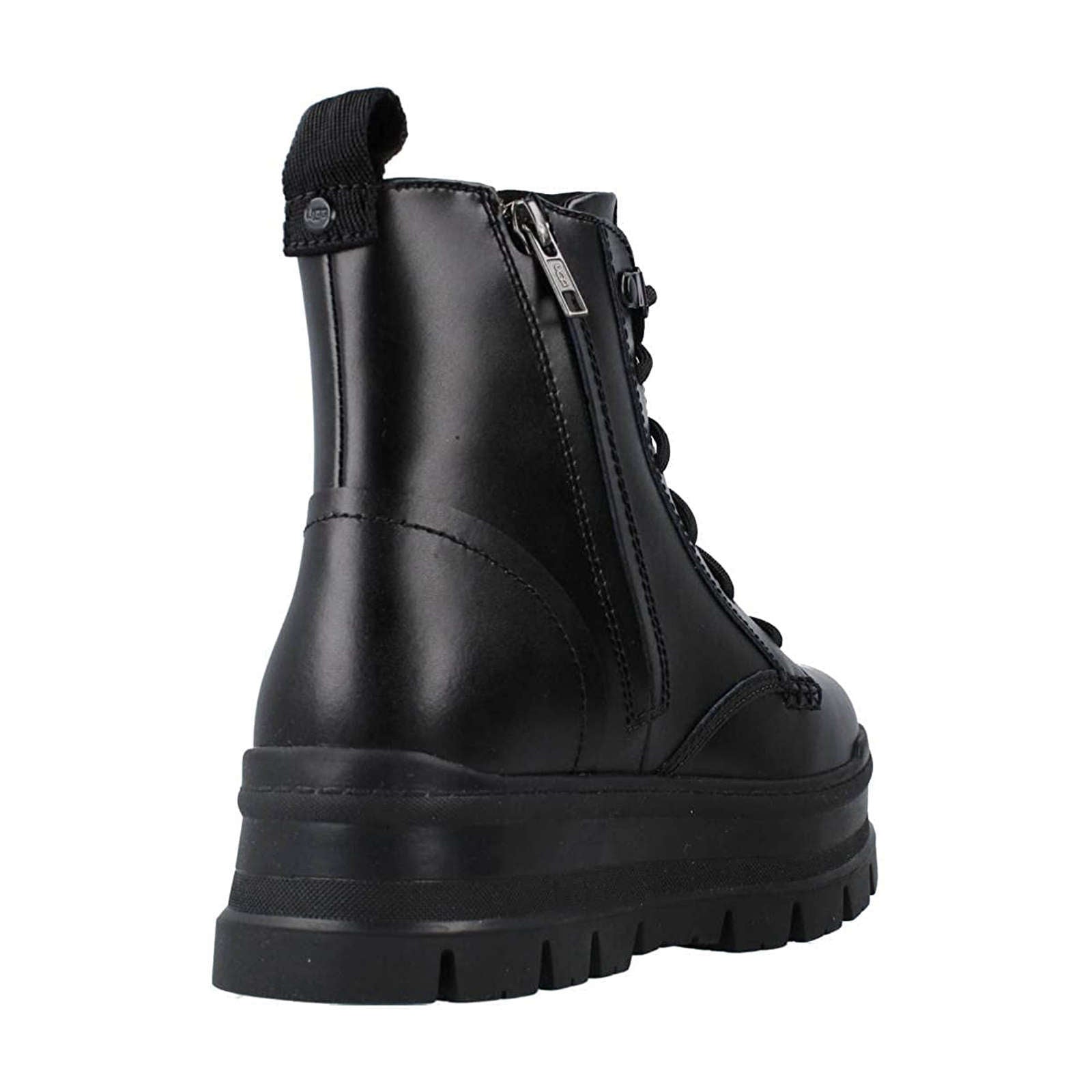 UGG Sidnee Waterproof Leather Women's Platform Boots#color_black
