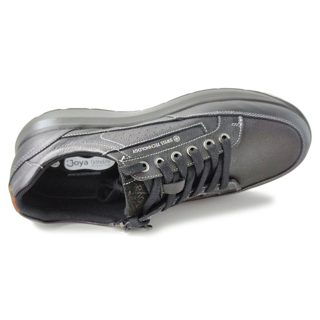 Joya Bruno Leather Mens Shoes#color_black