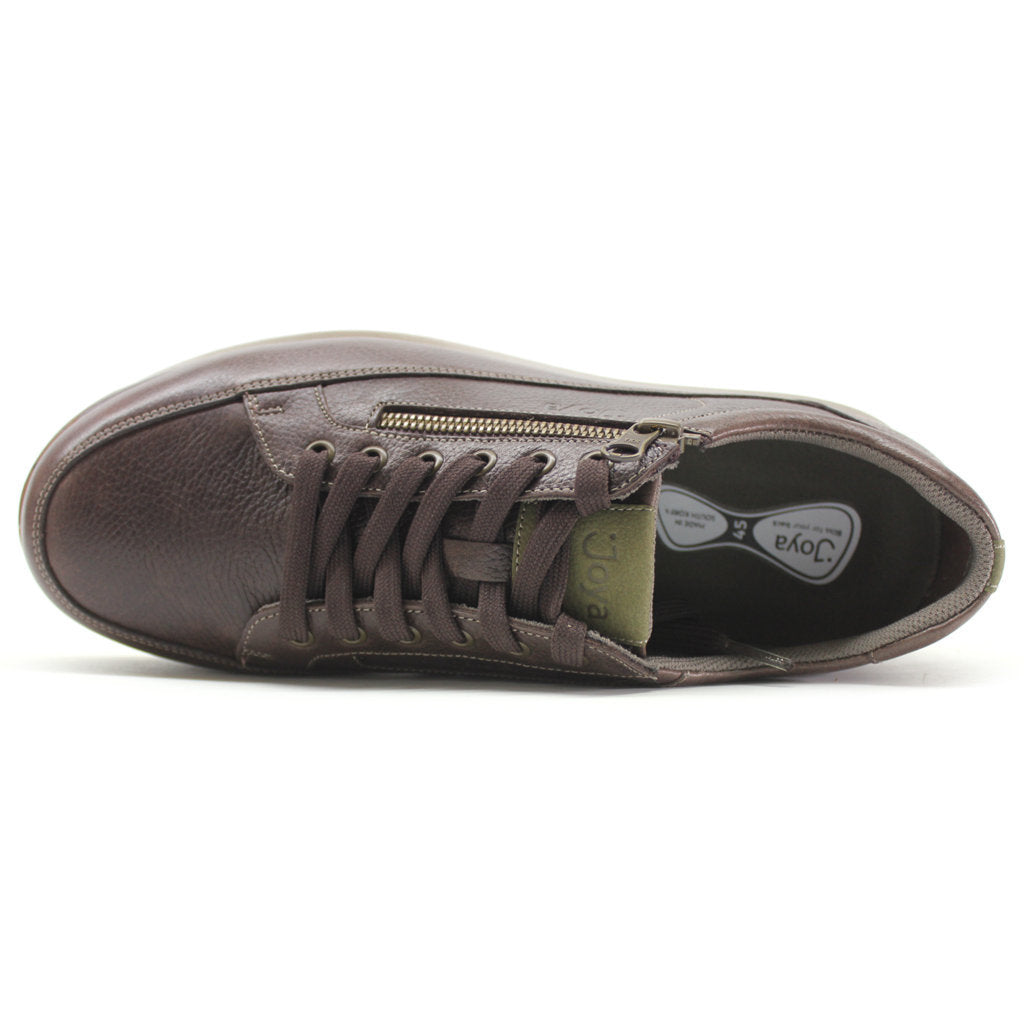 Joya Bruno Leather Mens Shoes#color_dark brown