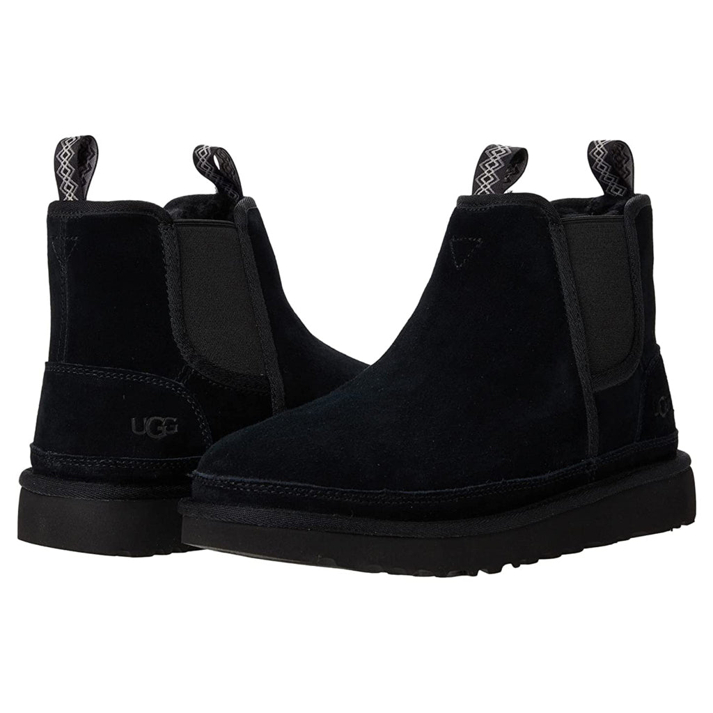 Ugg Neumel Chelsea Suede Synthetic Mens Boots#color_black