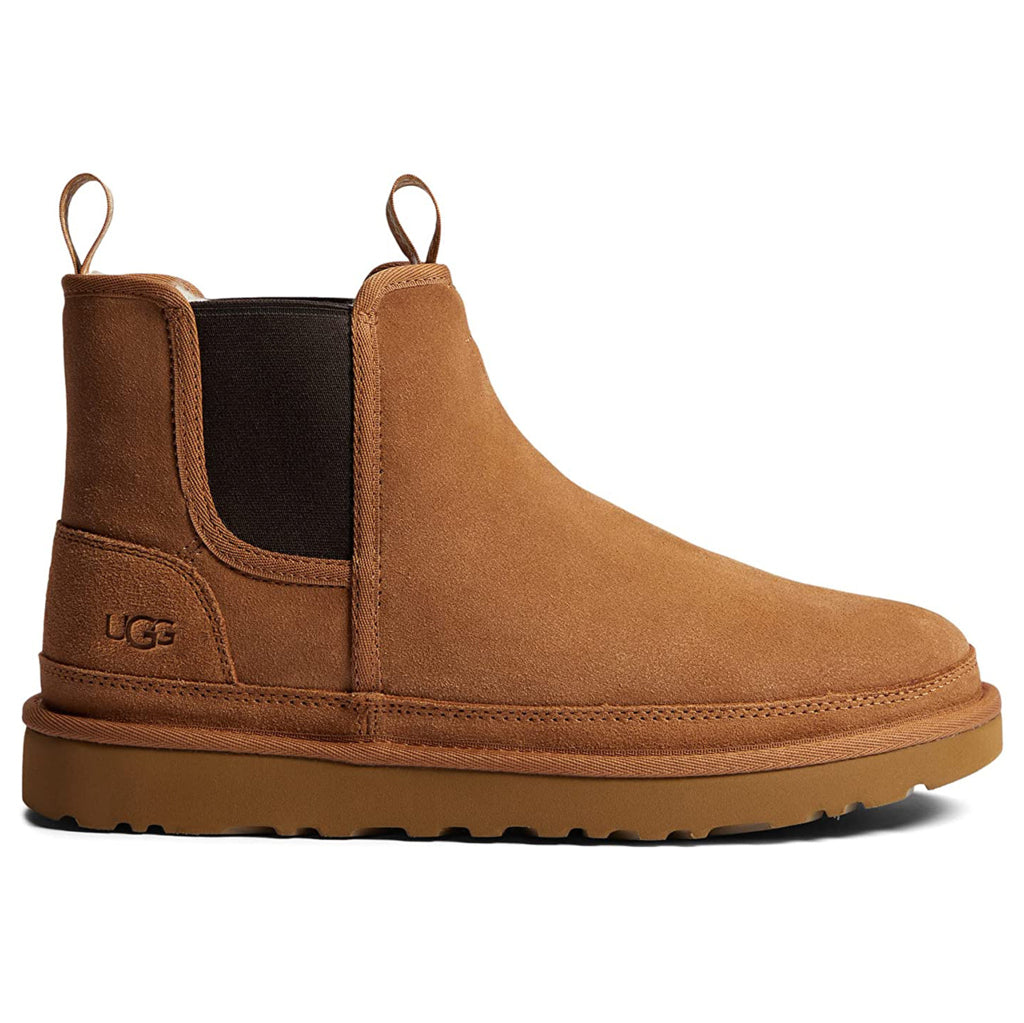 Ugg Neumel Chelsea Suede Synthetic Mens Boots#color_chestnut