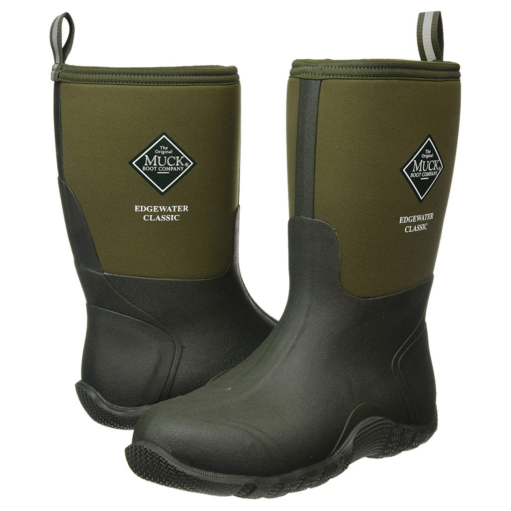 Muck Boot Edgewater Classic Waterproof Women's Wellington Boots#color_moss