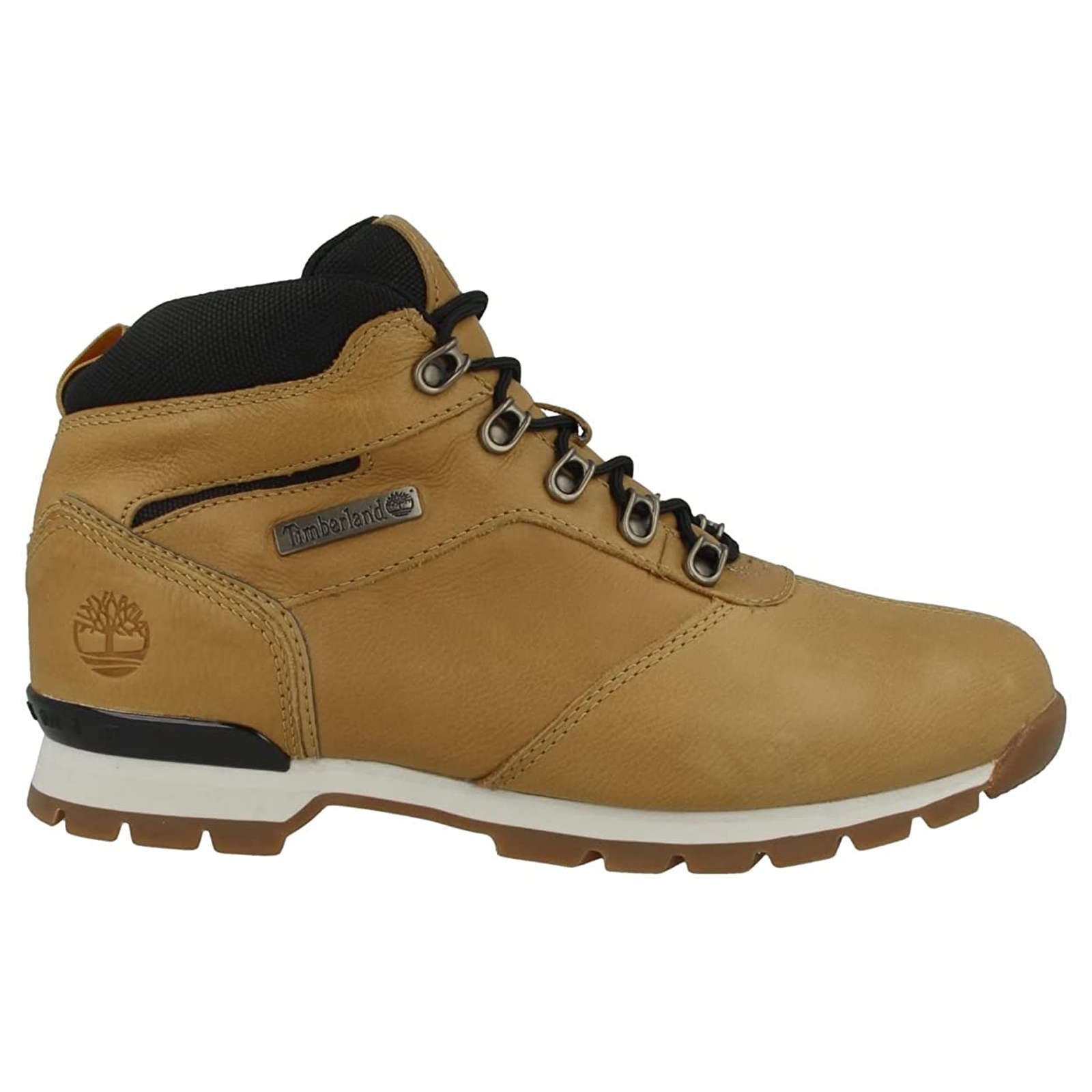 Timberland Splitrock Mid Hiker Leather Textile Mens Boots#color_wheat