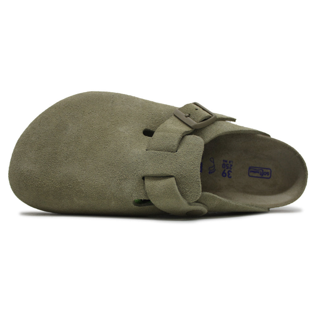Birkenstock Boston BS Suede Unisex Sandals#color_faded khaki