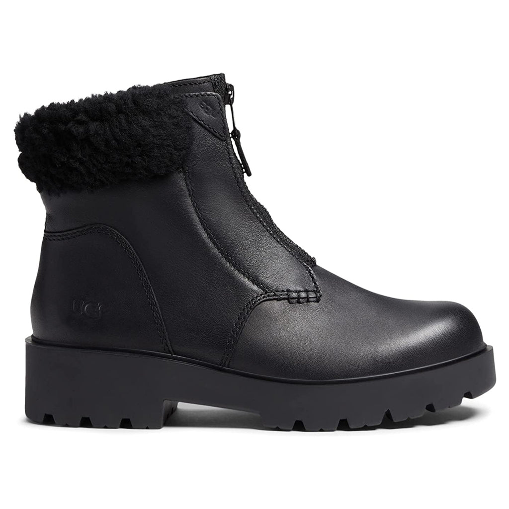 UGG Czeriesa Waterproof Leather Women's Ankle Boots#color_black