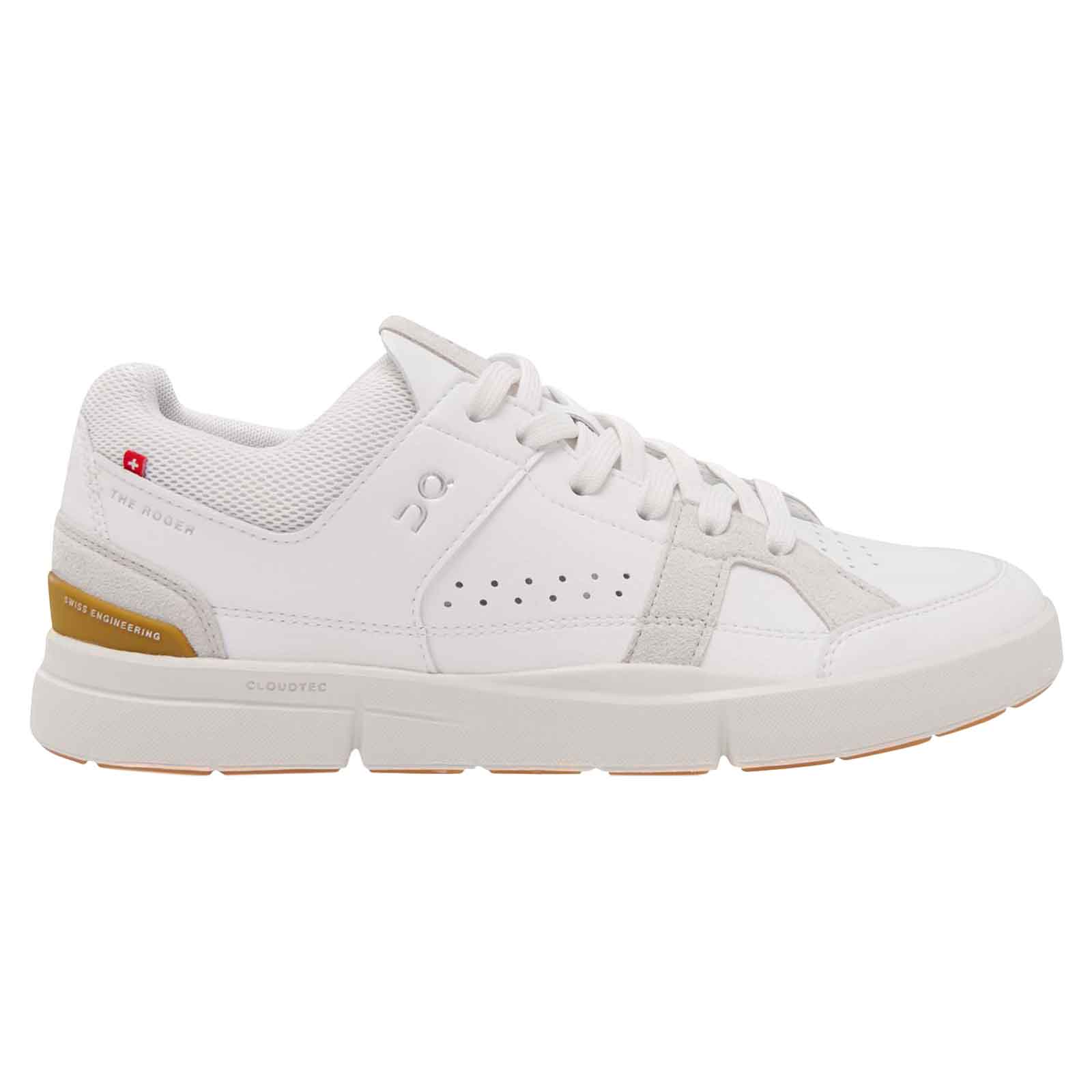 On Running The Roger Clubhouse Textile Women's Low-Top Trainers#color_white bronze