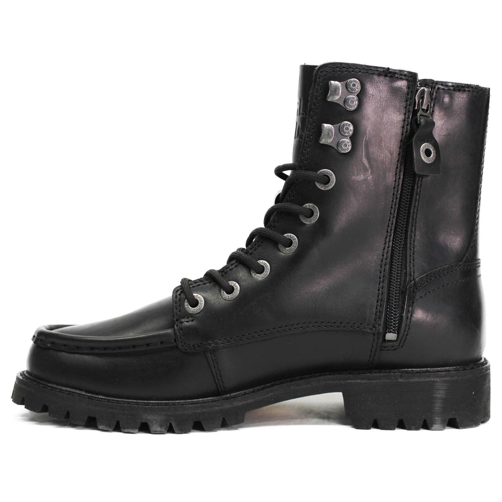 Harley Davidson Brentmoore Full Grain Leather Men's Riding Boots#color_black