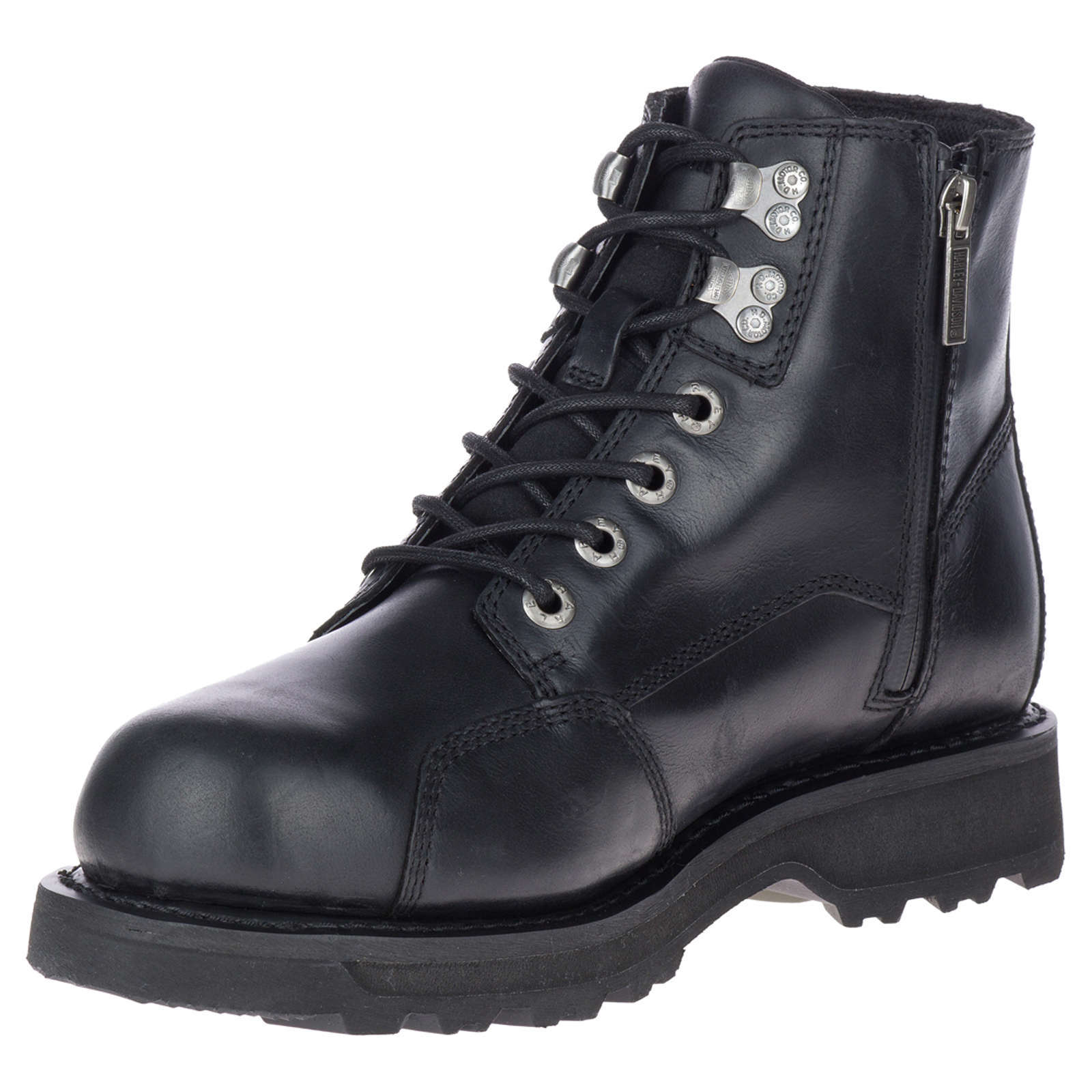 Harley Davidson Dorington Waterproof Full Grain Leather Men's Riding Boots#color_black