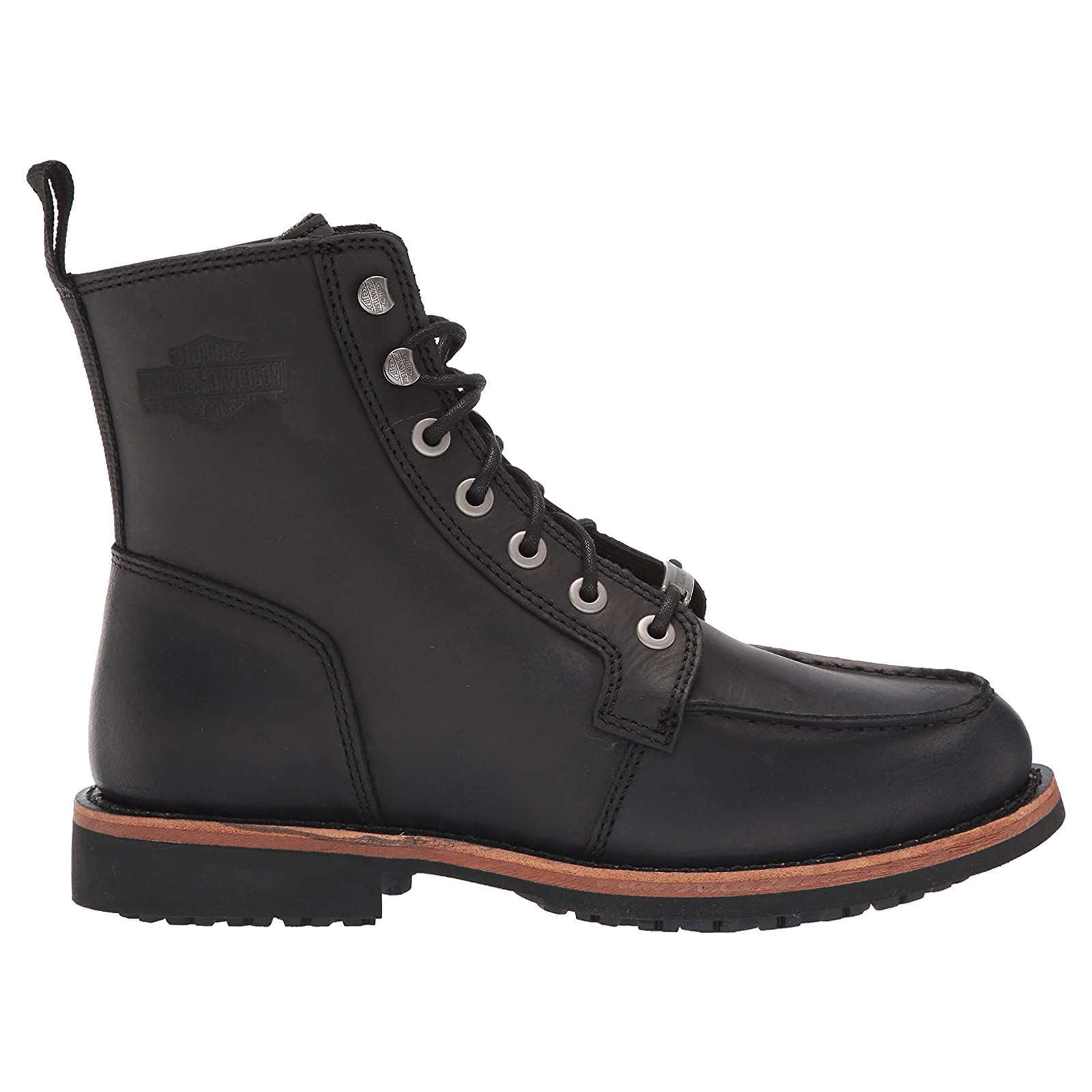 Harley Davidson Owens Full Grain Leather Men's RIding Boots#color_black