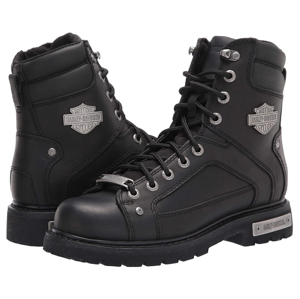 Harley Davidson Abercorn Full Grain Leather Men's Riding Boots#color_black