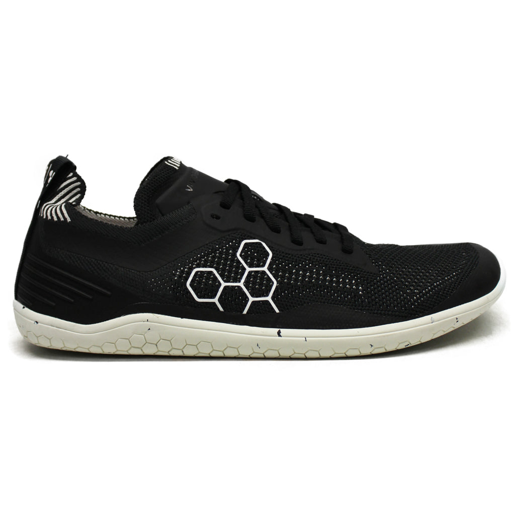 Vivobarefoot Geo Racer Knit Textile Mens Trainers#color_obsidian