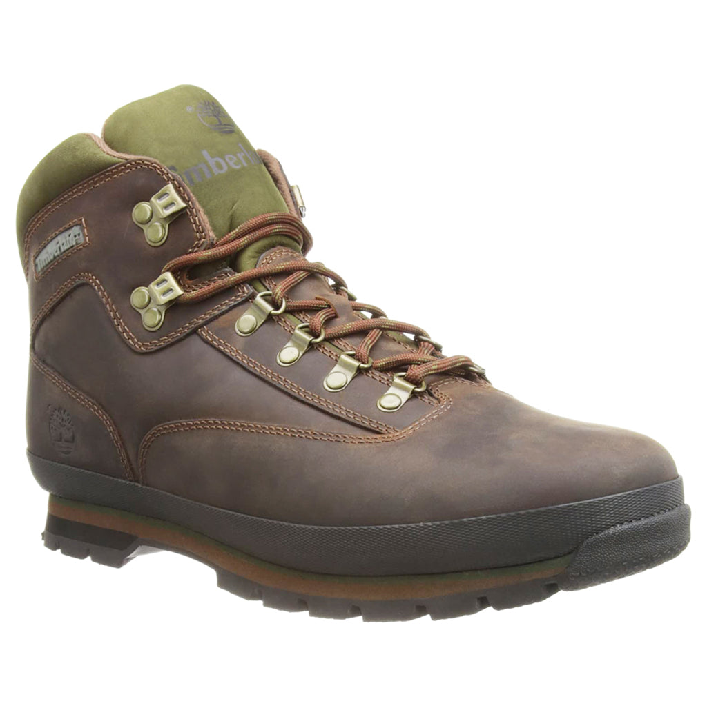 Timberland Euro Hiker Mid Hiker Leather Mens Boots#color_md brown