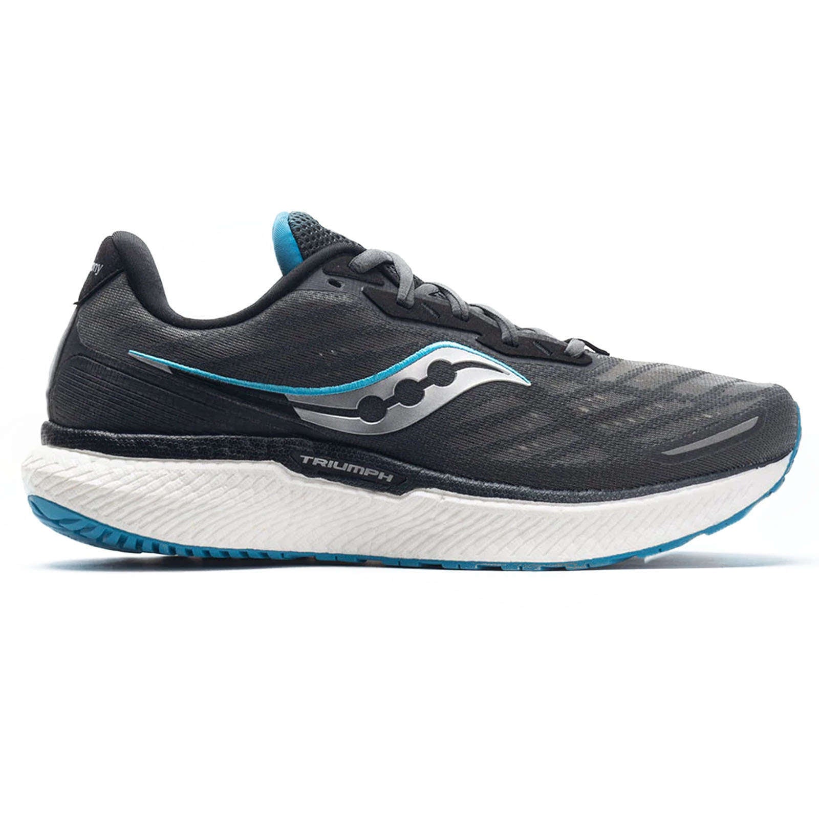 Saucony Triumph 19 Synthetic Textile Men's Running Shoes#color_shadow topaz