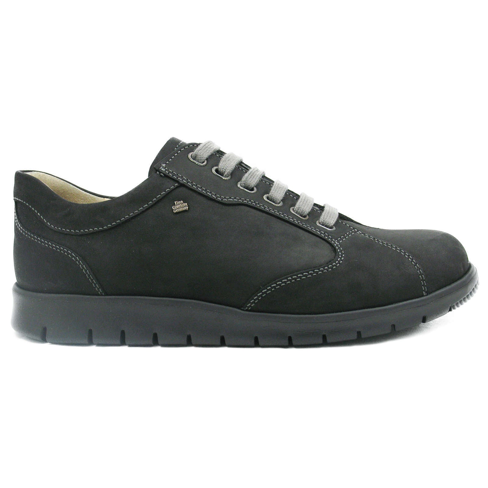 Finn Comfort Chennai Leather Men's Shoes#color_black