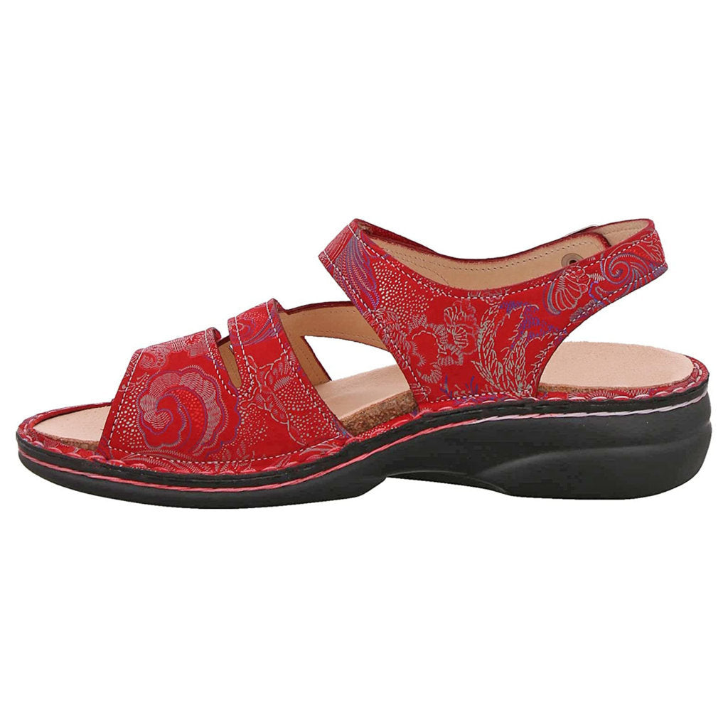 Finn Comfort Gomera Leather Women's Sandals#color_pomodore