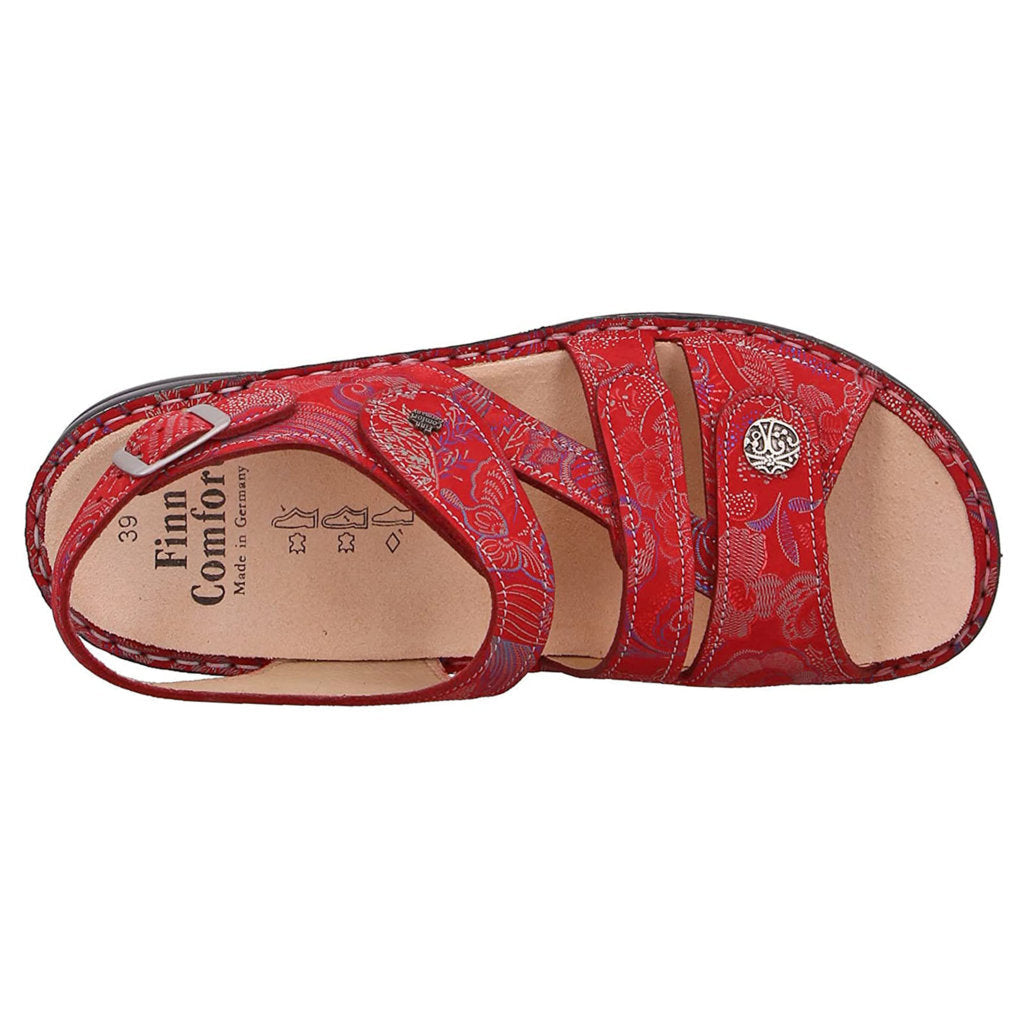 Finn Comfort Gomera Leather Women's Sandals#color_pomodore