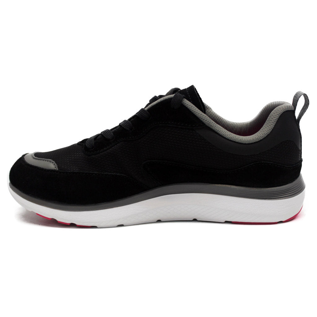 Vionic Ayse Leather Textile Womens Trainers#color_black