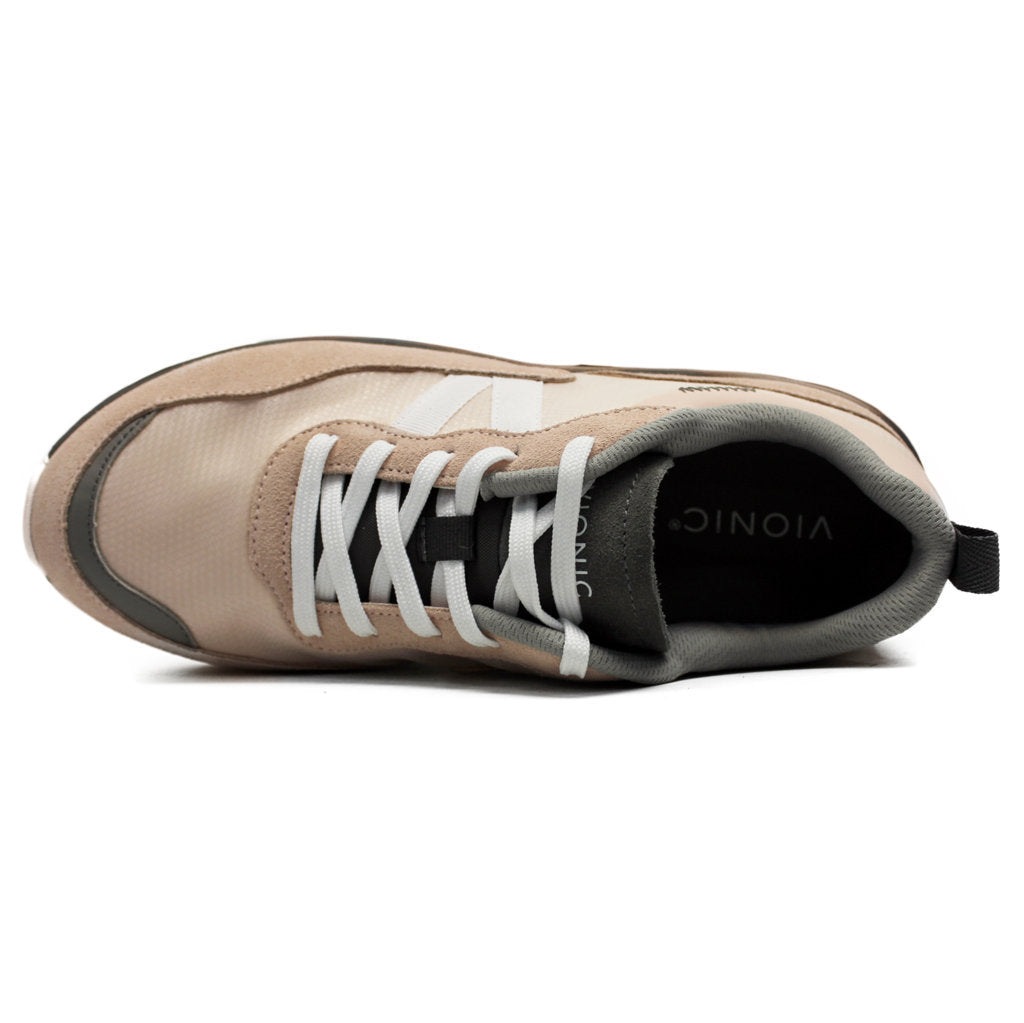 Vionic Ayse Leather Textile Womens Trainers#color_pale blush