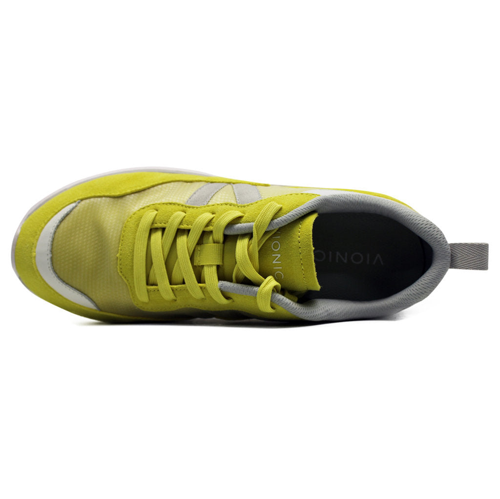 Vionic Ayse Leather Textile Womens Trainers#color_acaci