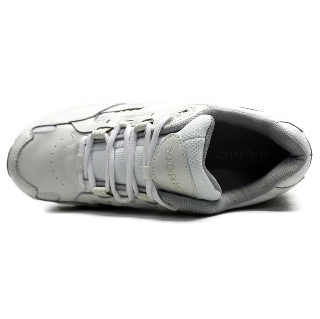 Vionic 23Walk Leather Textile Womens Trainers#color_white