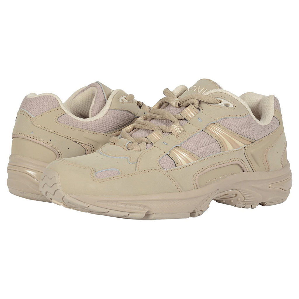 Vionic 23Walk Leather Textile Womens Trainers#color_taupe