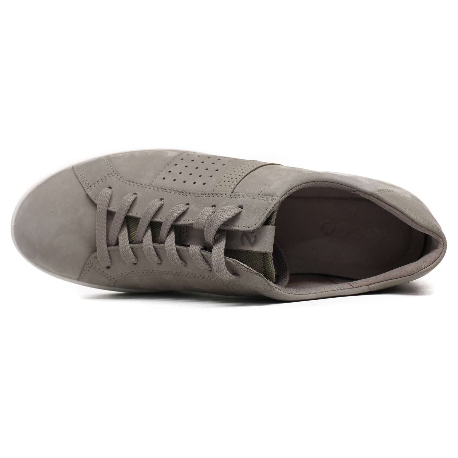 Ecco Leisure Leather Womens Trainers#color_grey rose