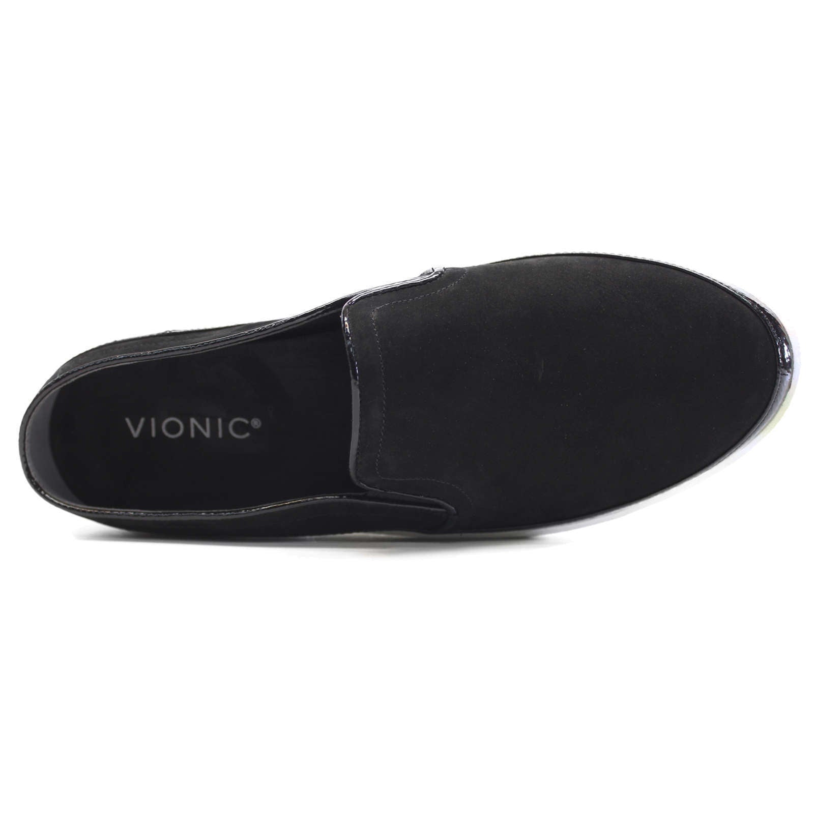 Vionic Effortless Mule Leather Womens Shoes#color_black