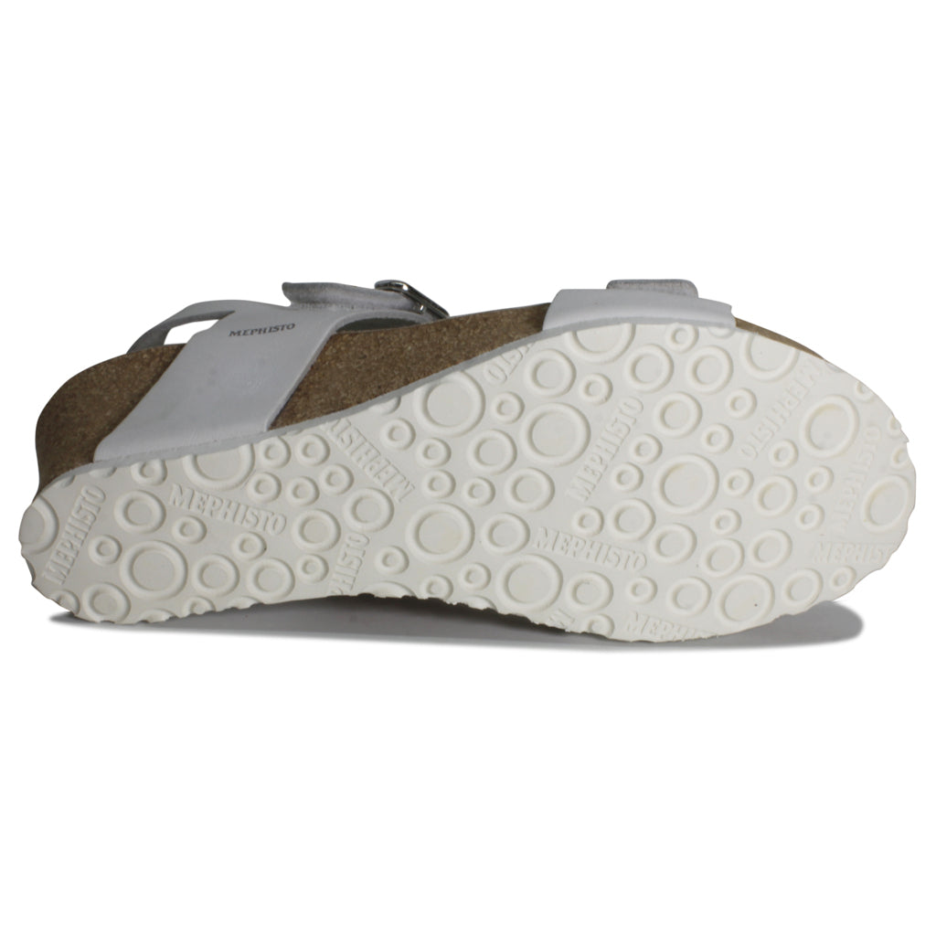 Mephisto Lissandra Leather Womens Sandals#color_white