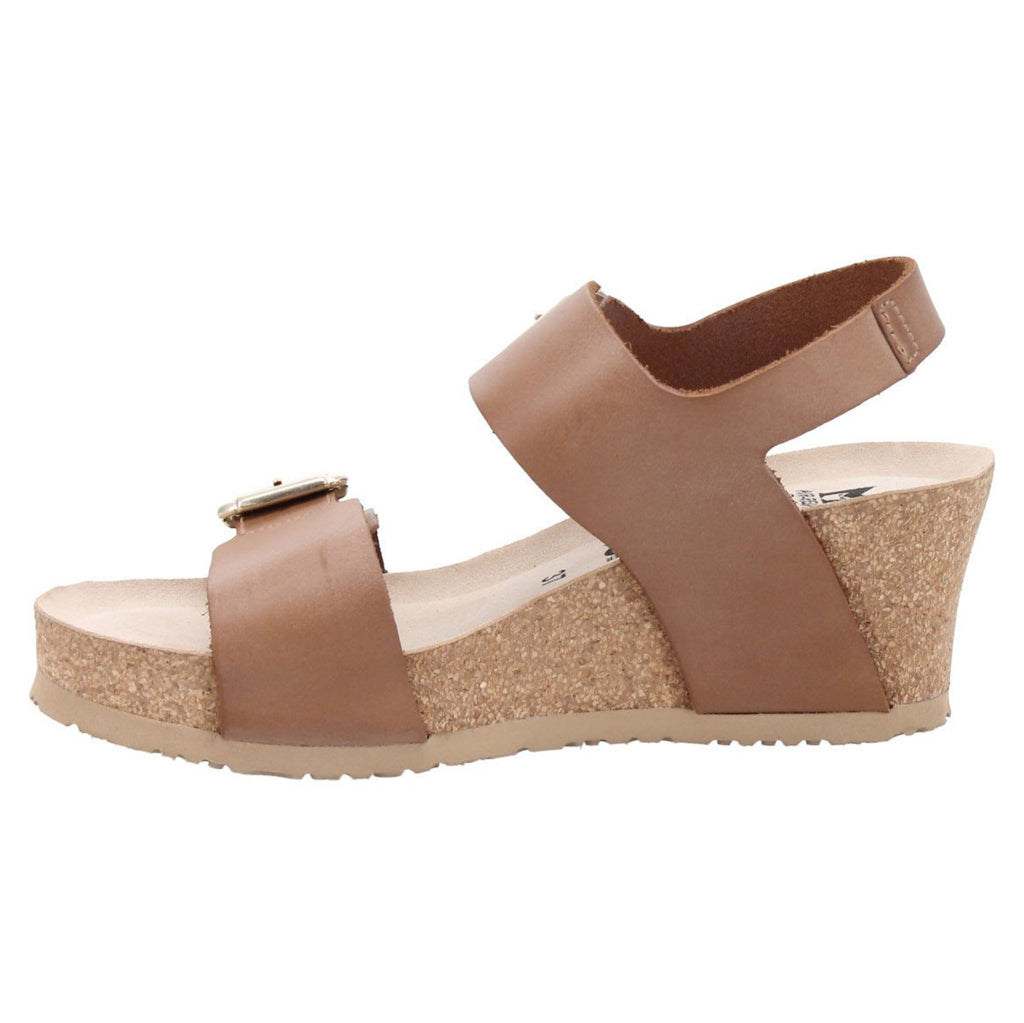 Mephisto Lissandra Leather Womens Sandals#color_camel