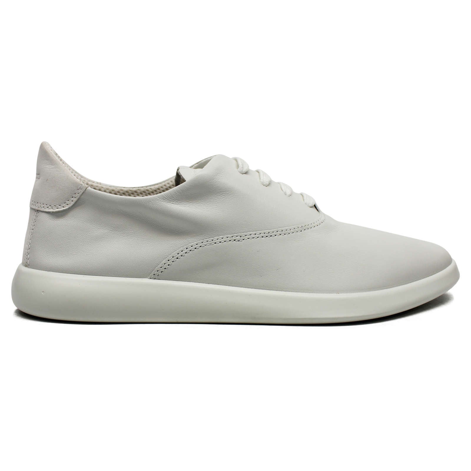 Ecco Minimalist Leather Womens Shoes#color_white shadow