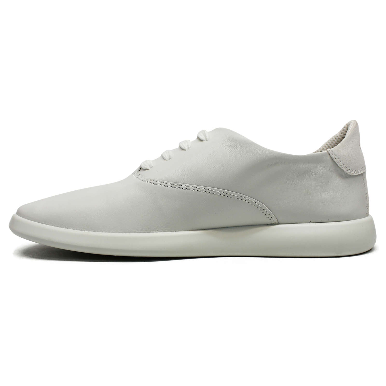 Ecco Minimalist Leather Womens Shoes#color_white shadow