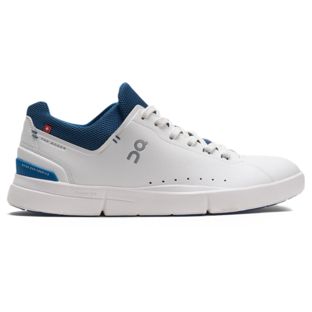 On Running The Roger Advantage Textile Men's Low-Top Trainers#color_white cobalt