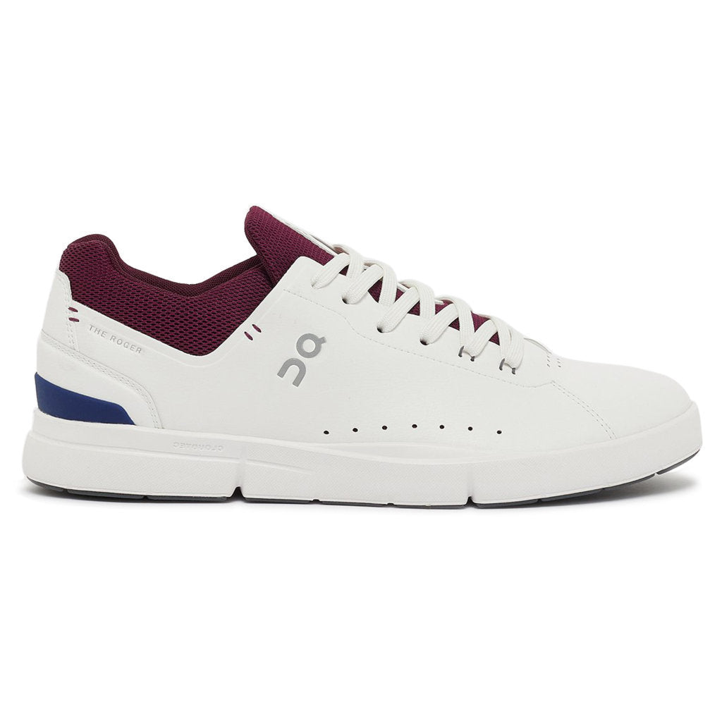 On Running The Roger Advantage Textile Men's Low-Top Trainers#color_white mulberry
