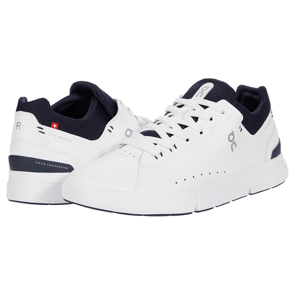 On Running The Roger Advantage Textile Women's Low-Top Trainers#color_white midnight