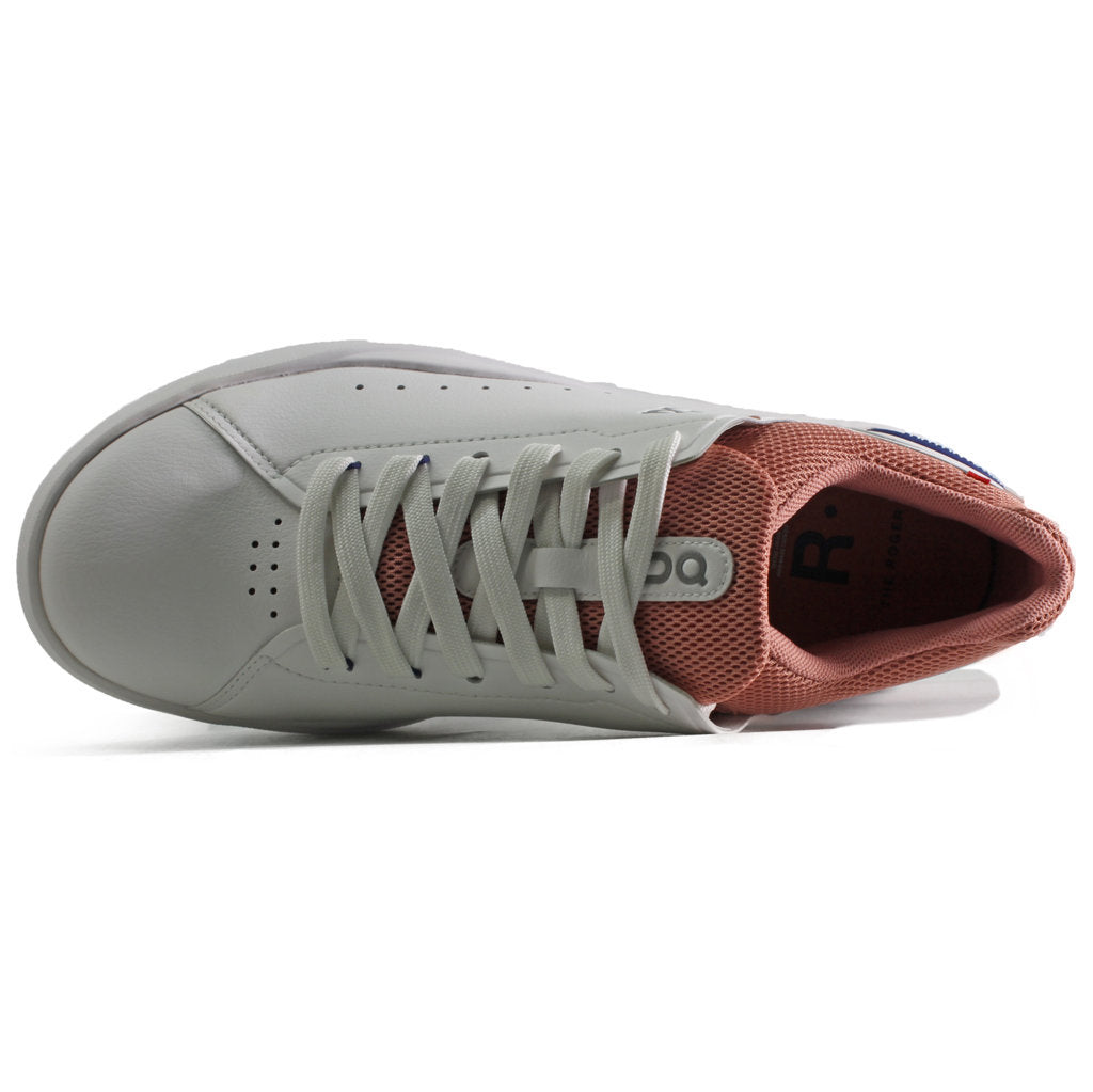 On Running The Roger Advantage Textile Women's Low-Top Trainers#color_white dustrose
