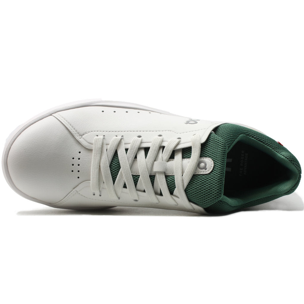 On Running The Roger Advantage Textile Women's Low-Top Trainers#color_white green