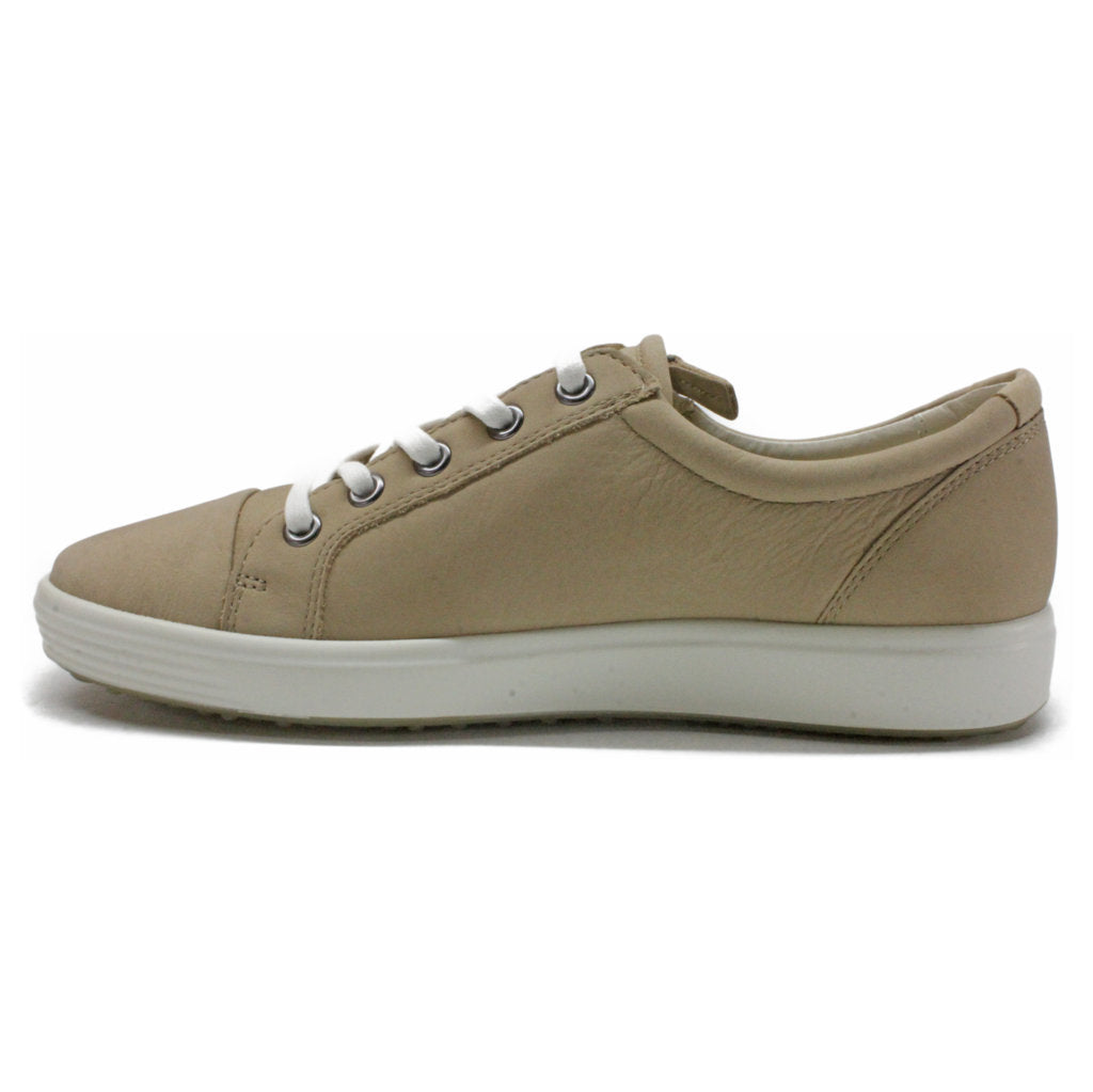 Ecco Soft 7 430853 Leather Womens Shoes#color_beige powder
