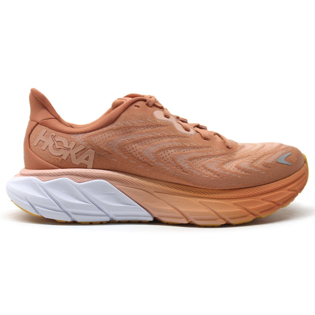 Hoka One One Arahi 6 Textile Womens Trainers#color_sun baked shell coral