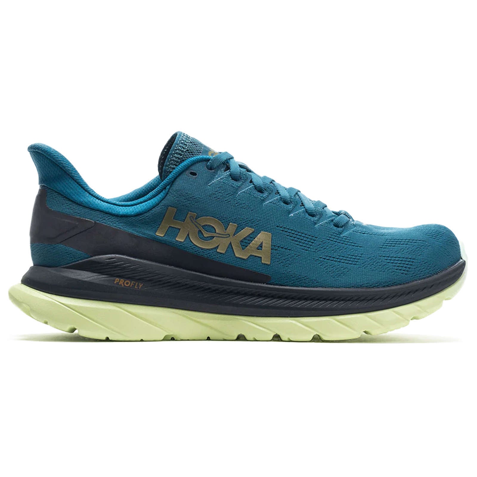 Hoka One One Mach 4 Mesh Men's Low-Top Road Running Trainers#color_blue coral black