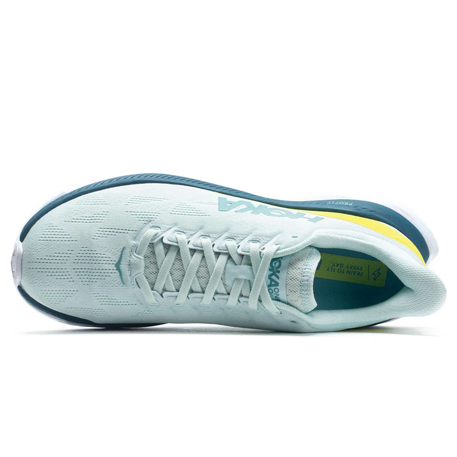 Hoka One One Mach 4 Mesh Men's Low-Top Road Running Trainers#color_blue glass evening primrose