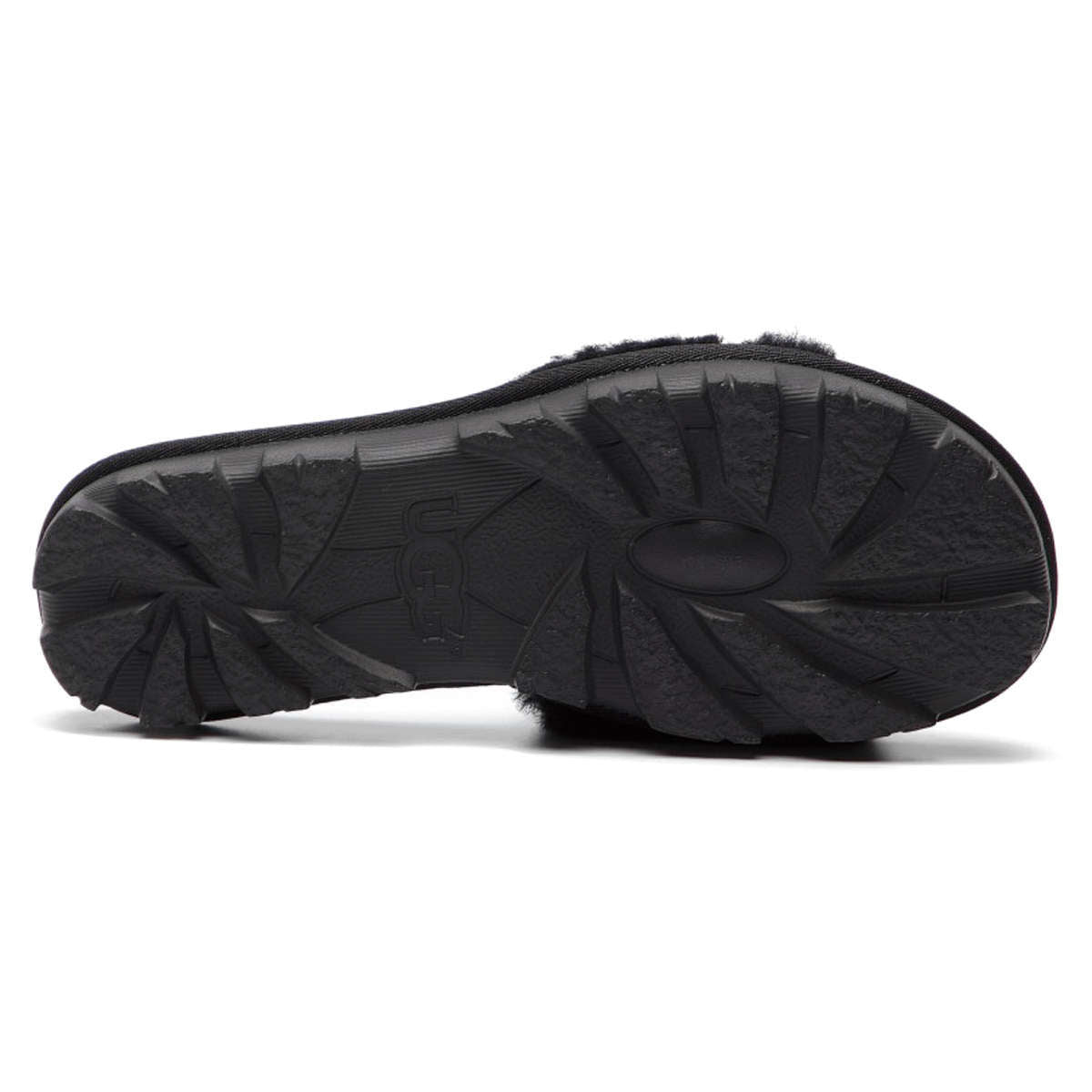 UGG Cozette Sheepskin Leather Women's Slippers#color_black