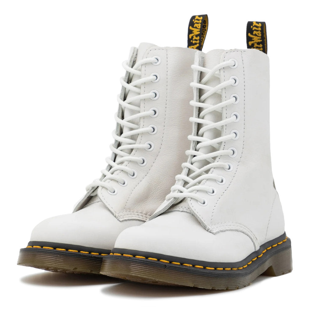 Dr. Martens Womens Boots 1490 Casual Lace-Up Ankle Combat Leather - UK 4