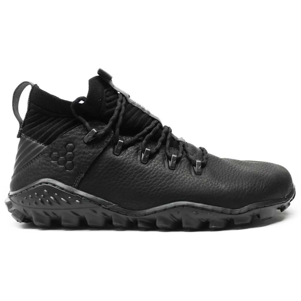 Vivobarefoot Magna Forest ESC Leather Textile Womens Trainers#color_obsidian