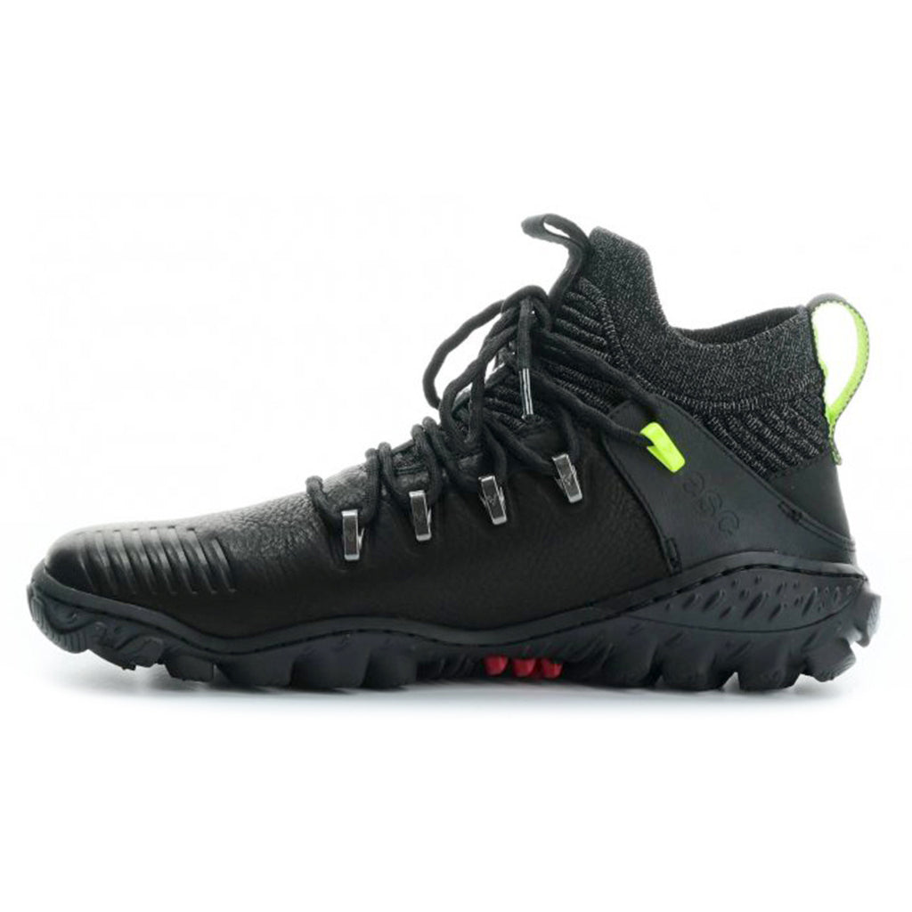 Vivobarefoot Magna Forest ESC Leather Textile Womens Trainers#color_obsidian lime