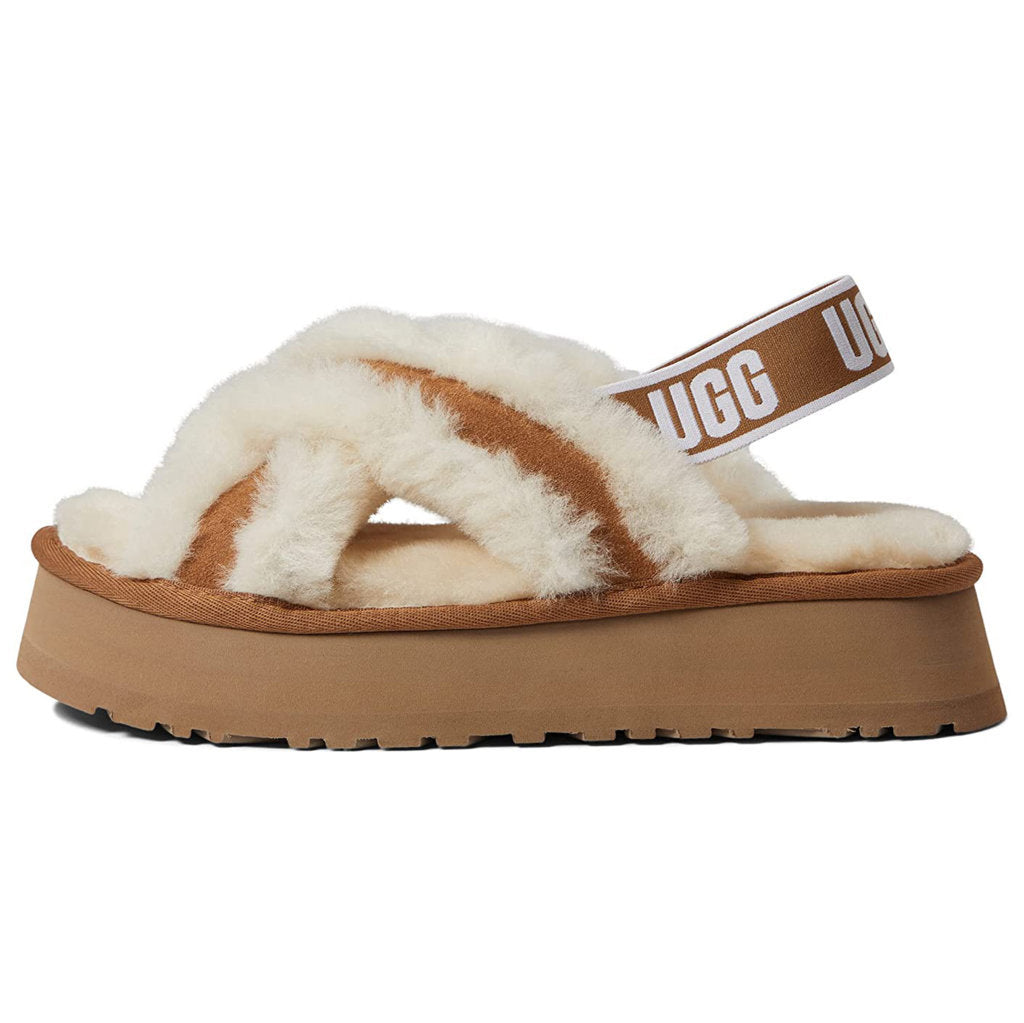 UGG Disco Cross Slide Suede Sheepskin Women's Sandals