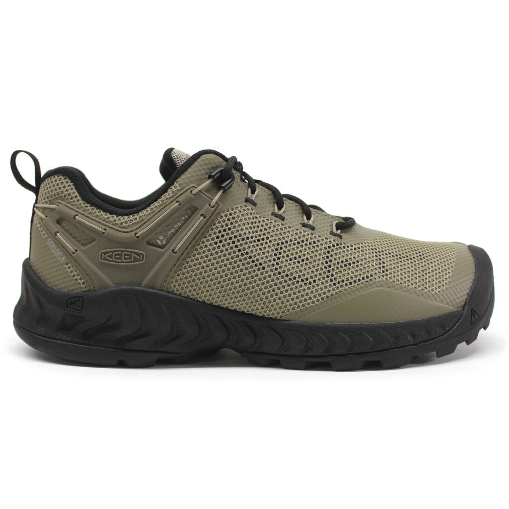 Keen NXIS EVO Mesh Men's Lightweight Waterproof Hiking Trainers#color_plaza taupe citronelle